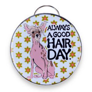 Chinese Crested Bottle Opener Keychain, Handmade Retro Dog Portrait Accessories